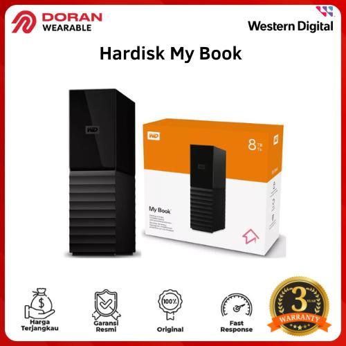 WD My Book External 4TB/6TB/8TB/12TB/14TB/16TB/18TB - Garansi Resmi 3 Tahun