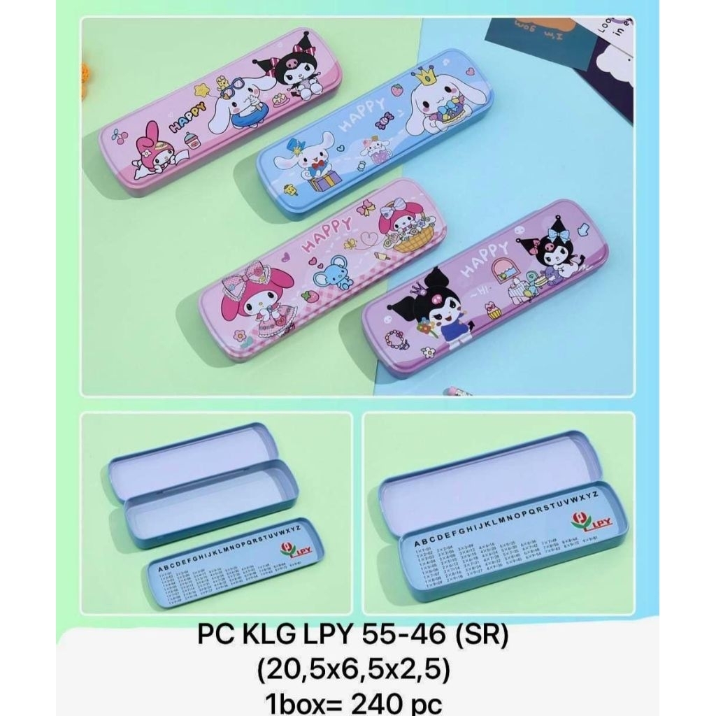 

TEMPAT PENSIL KOTAK PENSIL KALENG LPY 55-46 MOTIF SANRIO