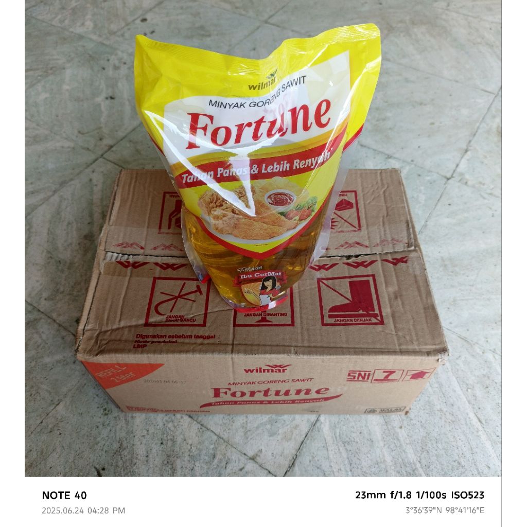 

FORTUNE ~ MINYAK GORENG 1 KARTON (2LX6BKS)