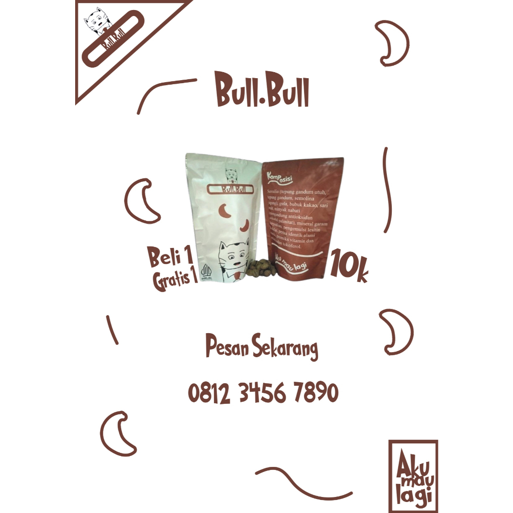 

Bull.Bull makanan ringan dengan kombinasi susu