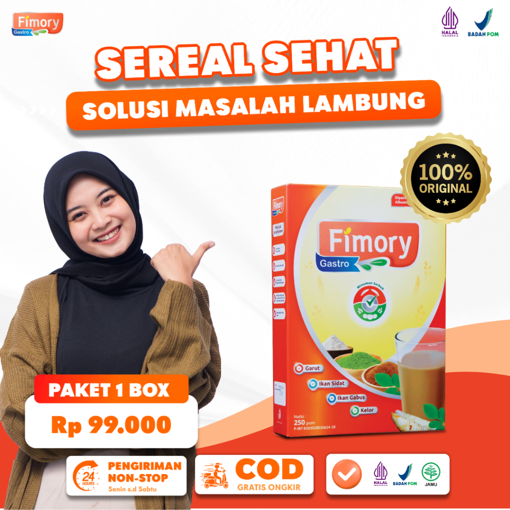 

Fimory Gastro Minuman Sereal Solusi Ampuh Atasi Asam Lambung - Fimory gastro Original 250 gr