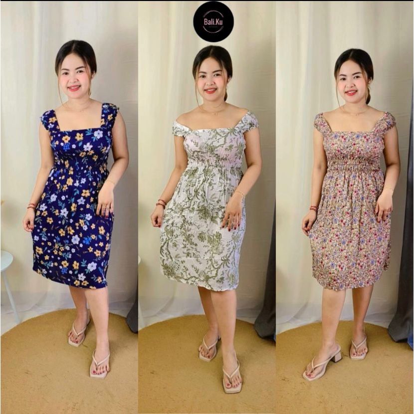 Midi Kerut Bali Dress Midi Kerut Bali Bali