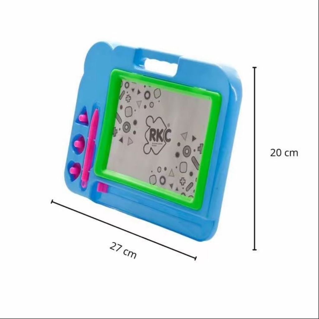 

RKC Mainan Anak Edukasi Papan Tulis Magnet Hapus 28x21 cm dengan Pena Magnet & Stempel Bentuk Hati Segitiga Lingkaran Mainanplastik Mainan Anak - Toys