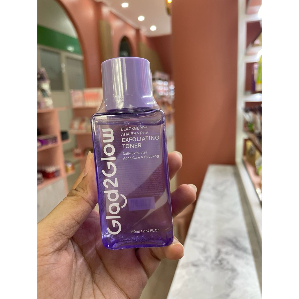 Glad2glow blackberry exfoliating toner