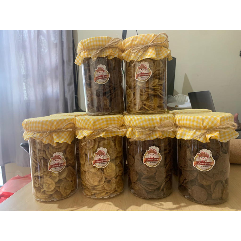 

Kripik Pisang Rasa Madu Ukuran Toples 1000ml