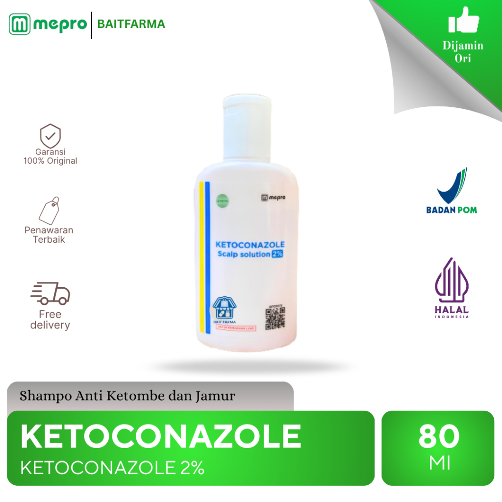KETOCONAZOLE SHAMPO ANTI JAMUR & KETOMBE 80ML | SCALP SHAMPO SOLUTION