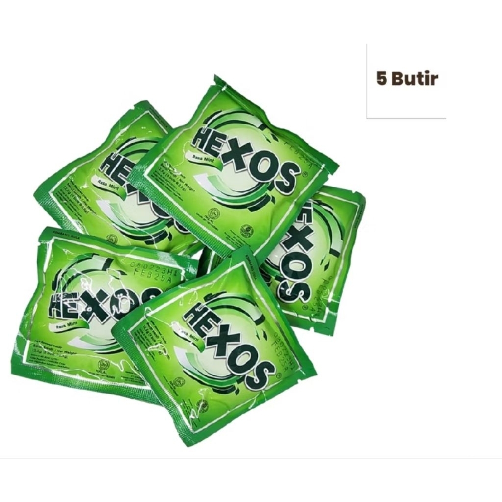 

PERMEN HEXOS ISI 2 SACHET// 10 BUTIK