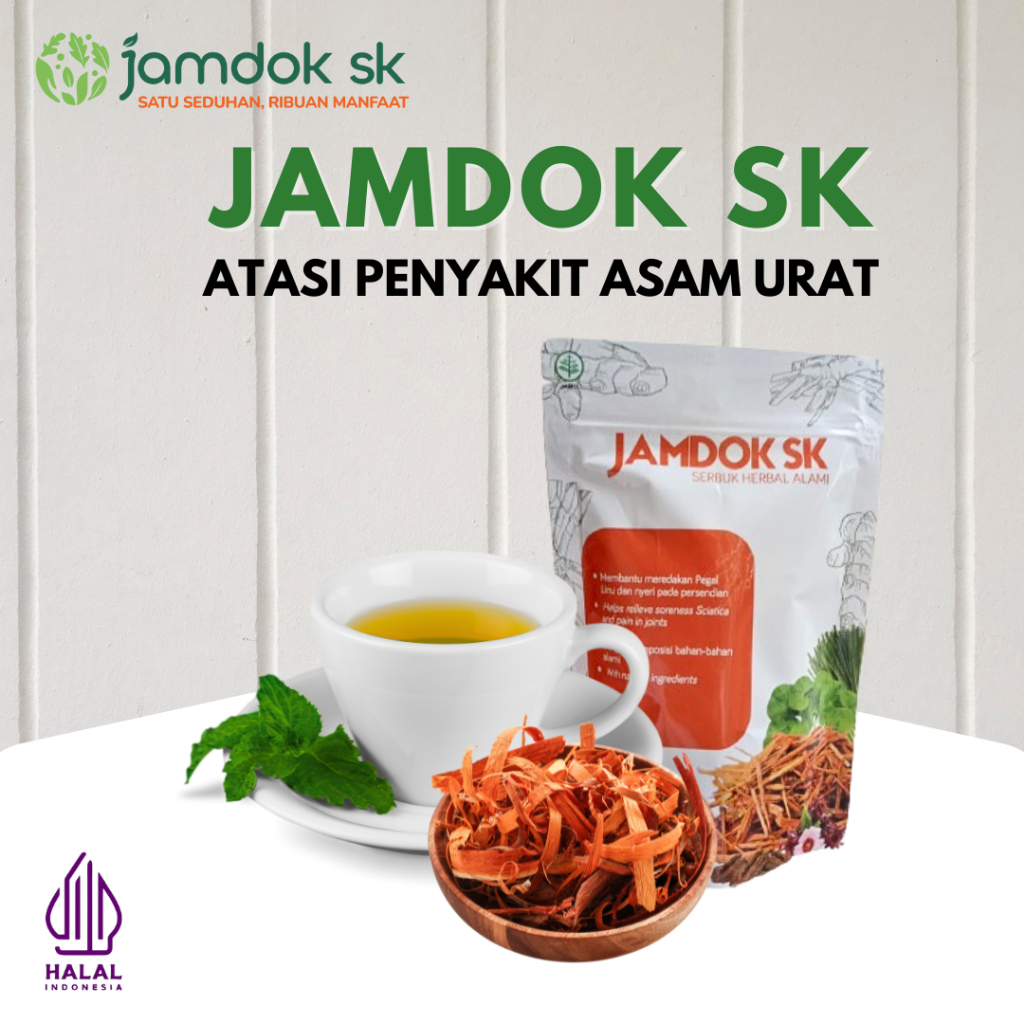 

JAMDOK SK – Obat Asam Urat Terlaris Shopee – Teh Herbal BPOM – Isi 20 Kantong