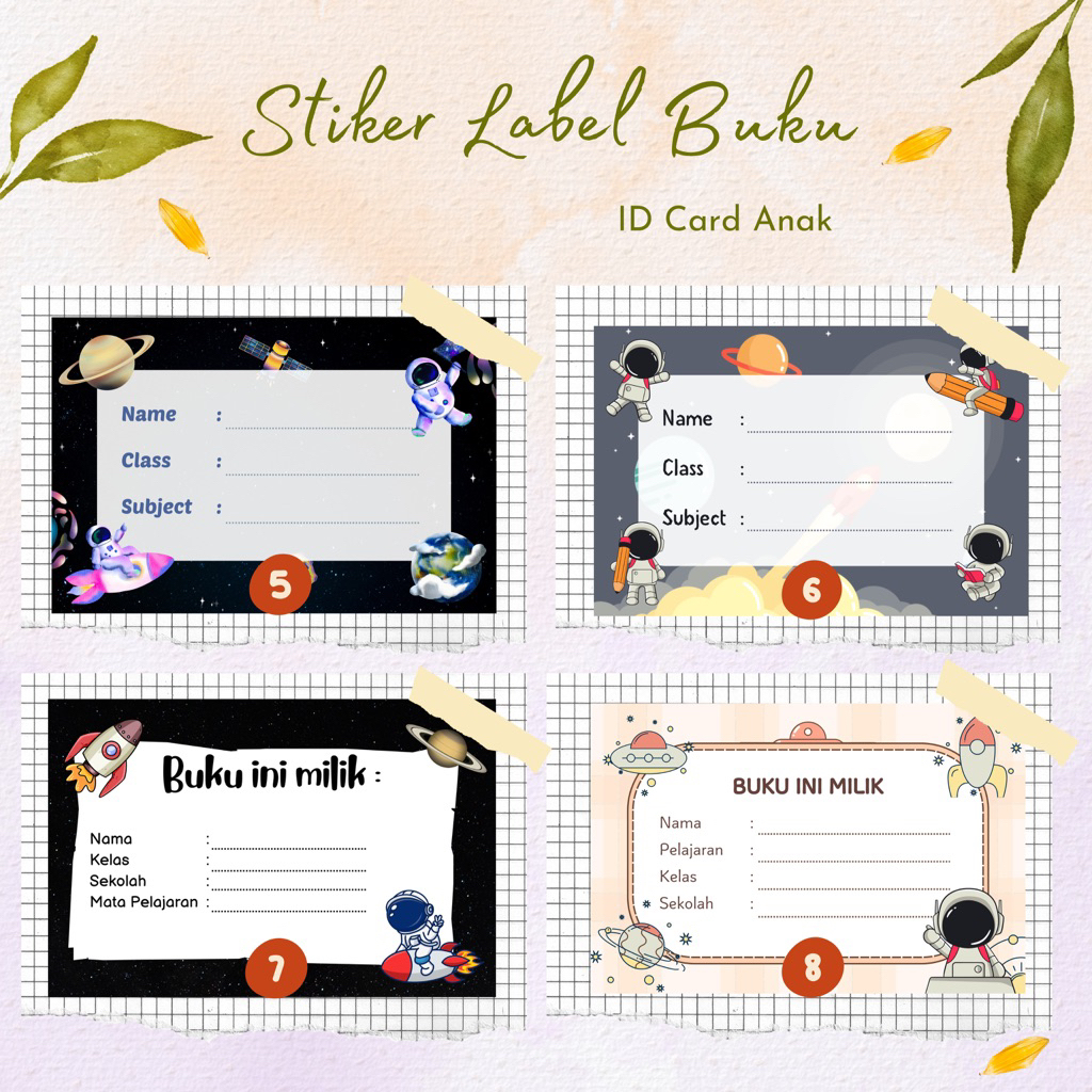 

Stiker Label Buku