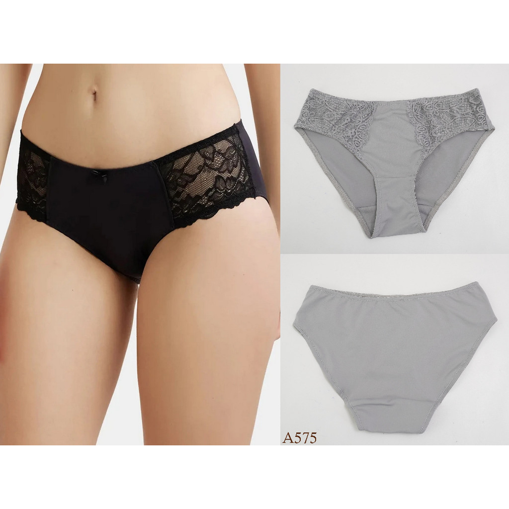 Celana Dalam Wanita Renda ST YVES Panty Model Midi Bahan Halus Pakaian Dalam / Underwear A575 CDYS