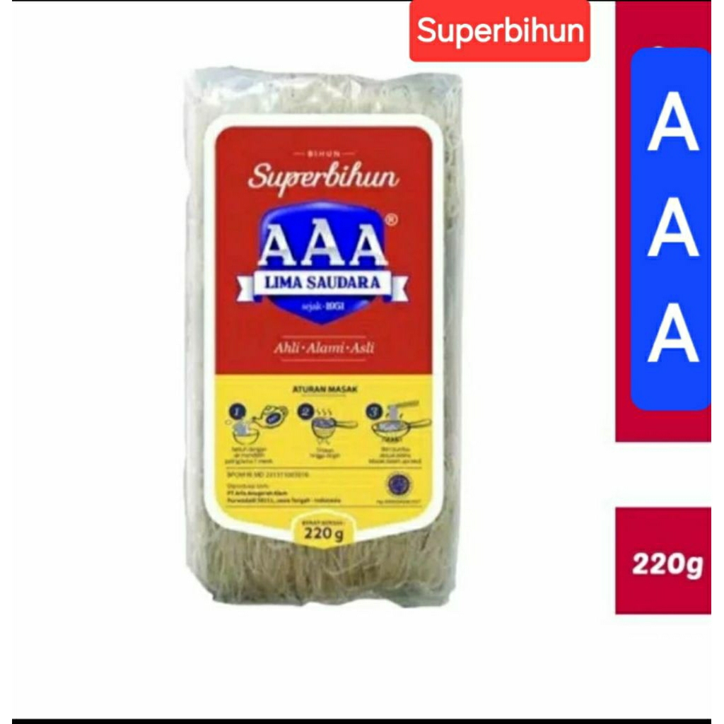 

Bihun AAA 220 Gr Bihun Super