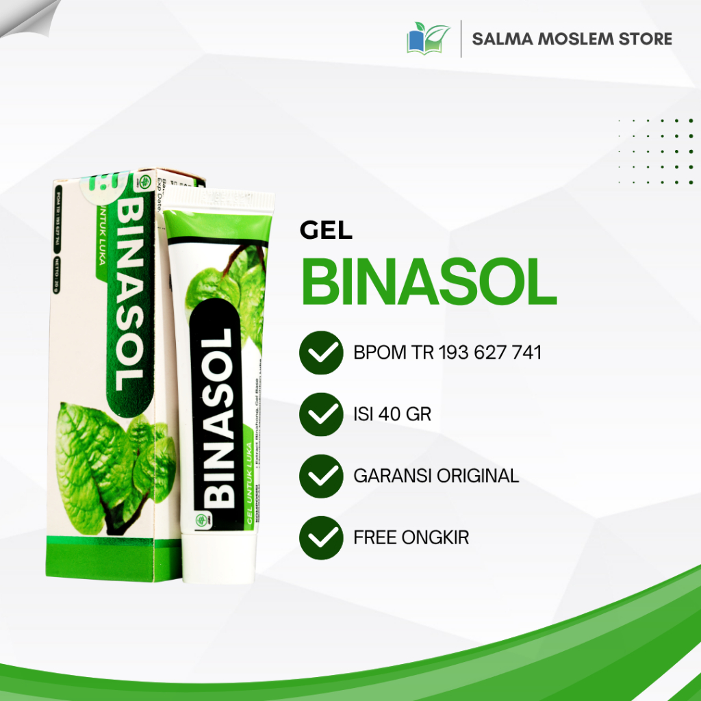 BINASOL 40gr Membantu Mengatasi Luka Pasca Operasi Diabetes Gel Binasol Original