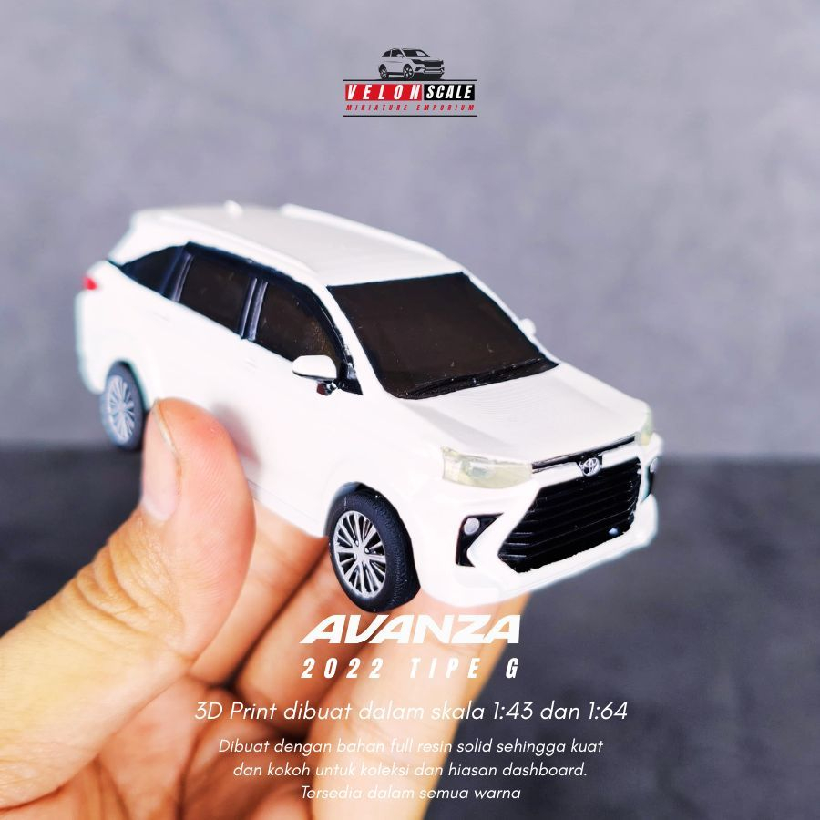 Diecast Mobil Toyota New Avanza 2022 Skala 1:43 Miniatur Toyota Avanza 2022. Gratis Custom Platnomor