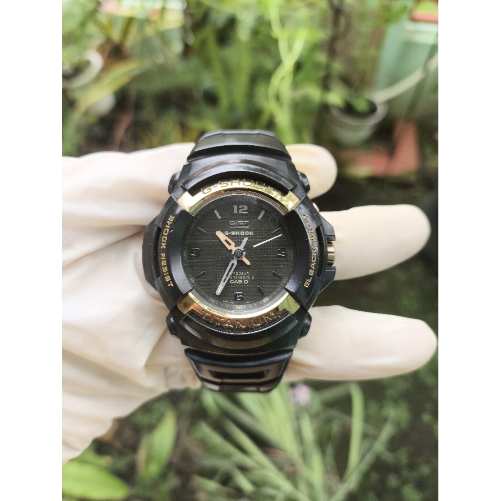 (Harga Net) Jam Tangan Casio G-Shock Giez GS-500 Titanium All Original Fungsi2 Normal Tinggal Pakai 