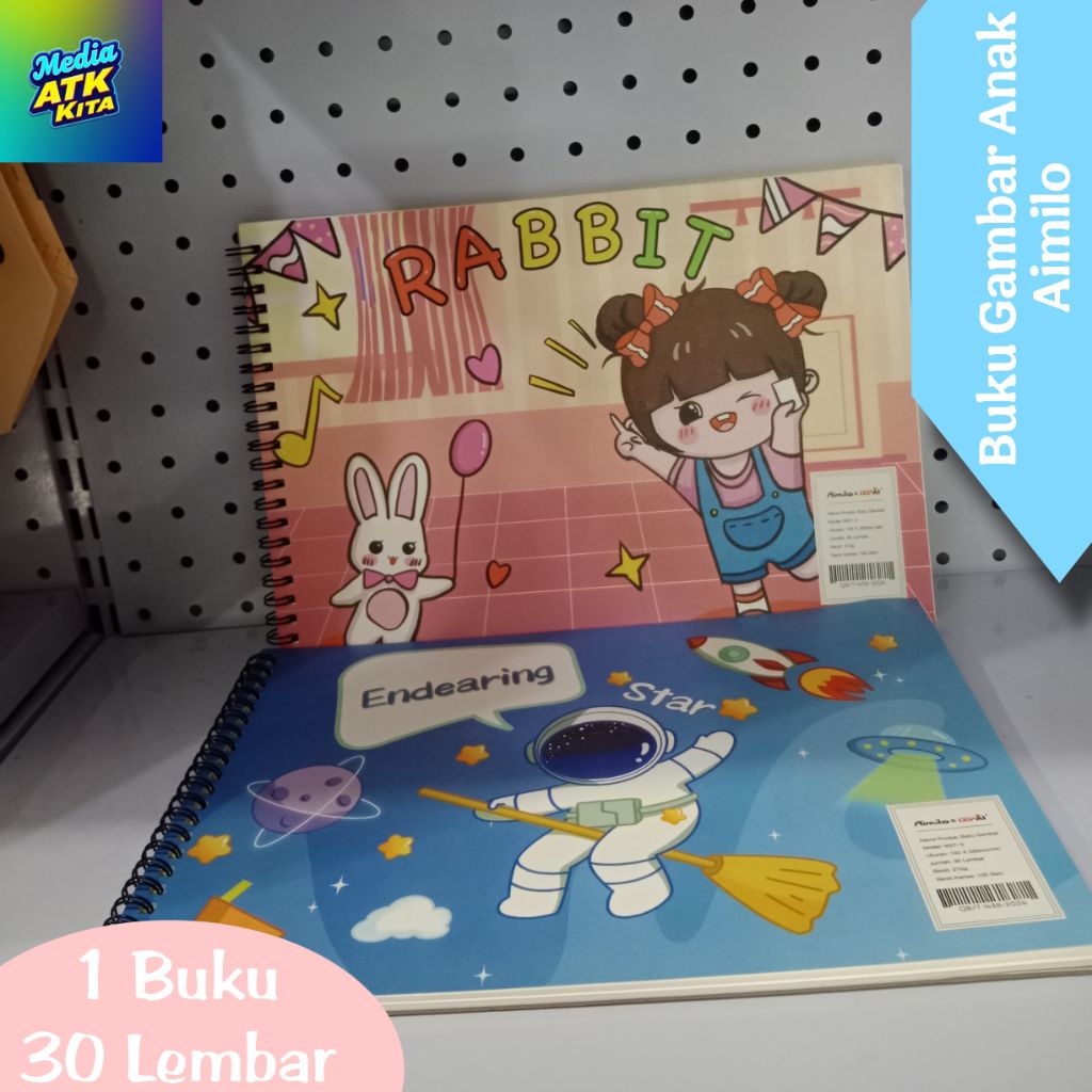 

Buku Gambar Anak Sketchbook A4 Aimilo Isi 30 Lembar Tebal