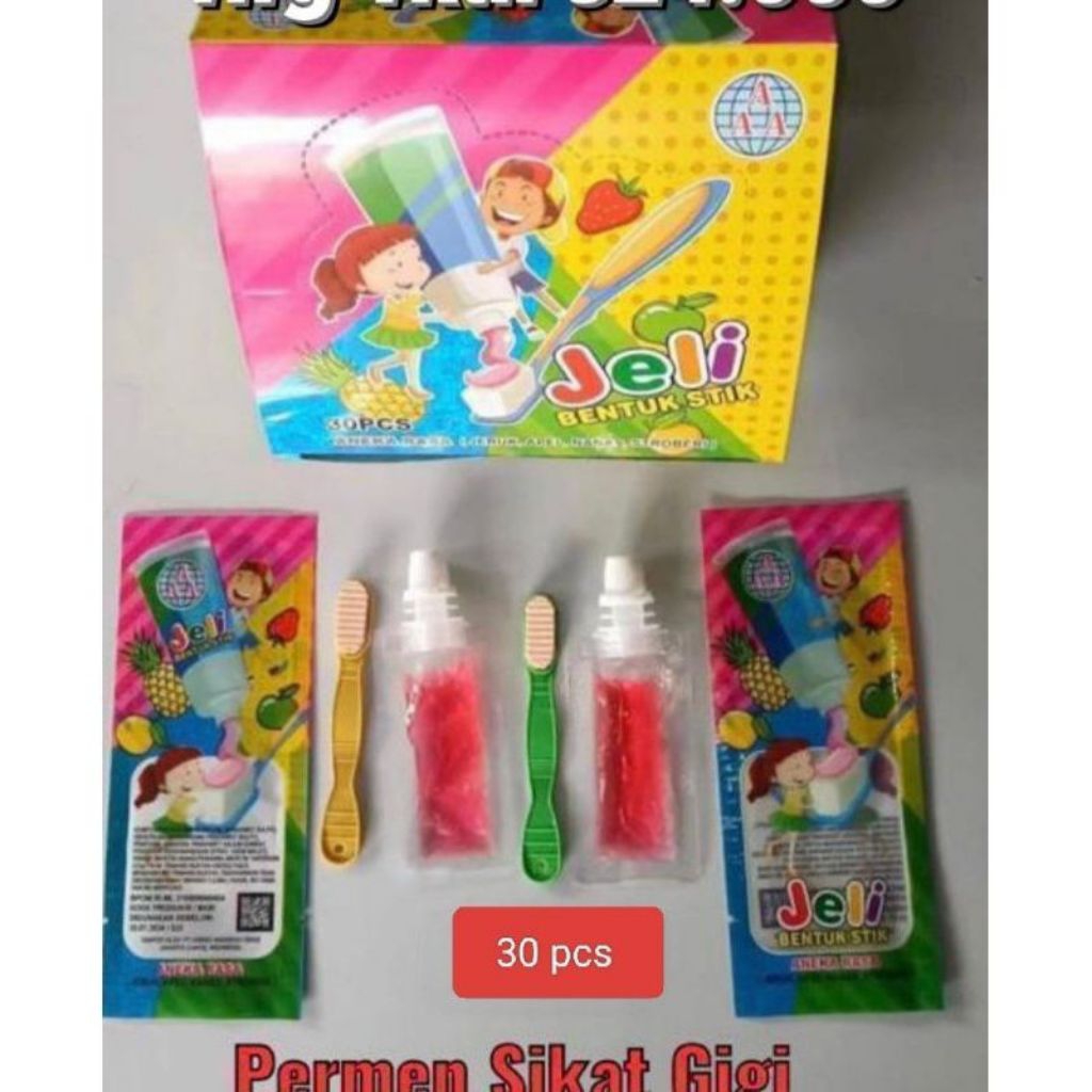 

Permen Sikat Gigi 1 Kotak/Isi 30 Pcs