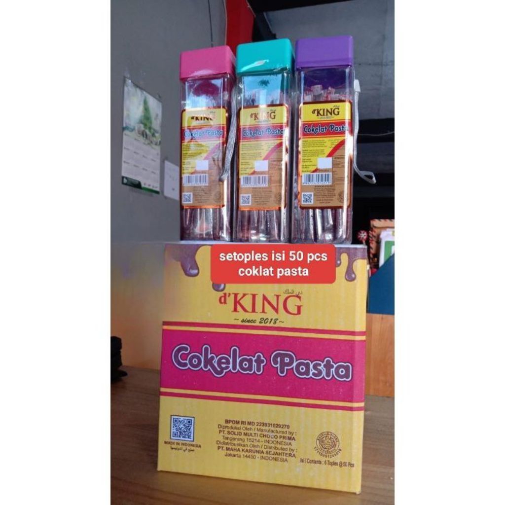 

Coklat Pasta Setoples Isi 50 Pcs