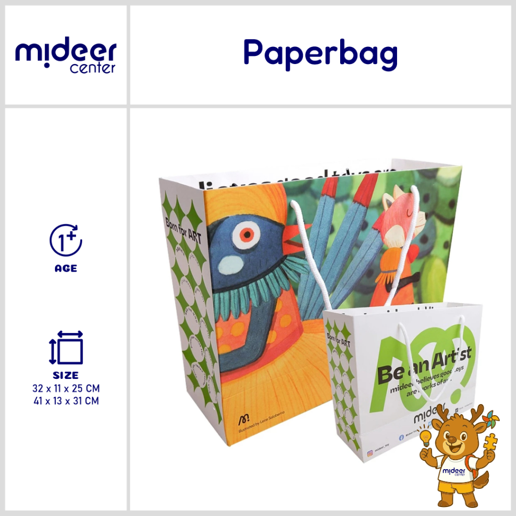 

Mideer Paperbag / Shopping Bag – Tas Kertas Lucu untuk Bungkus Kado Anak