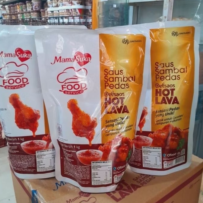 

DM50 Delisaos Hot Lava 1kg MAMASUKA (Saus sambal)