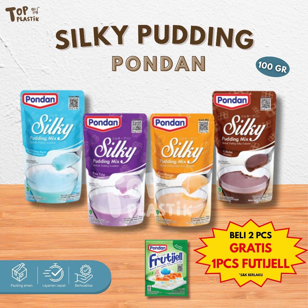 

Silky Pudding Pondan Mix 100gr ( taro /cokelat/mangga/bubblegum )