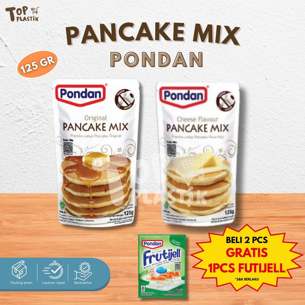

Pondan Tepung Pancake Mix Original /KEJU 125Gr