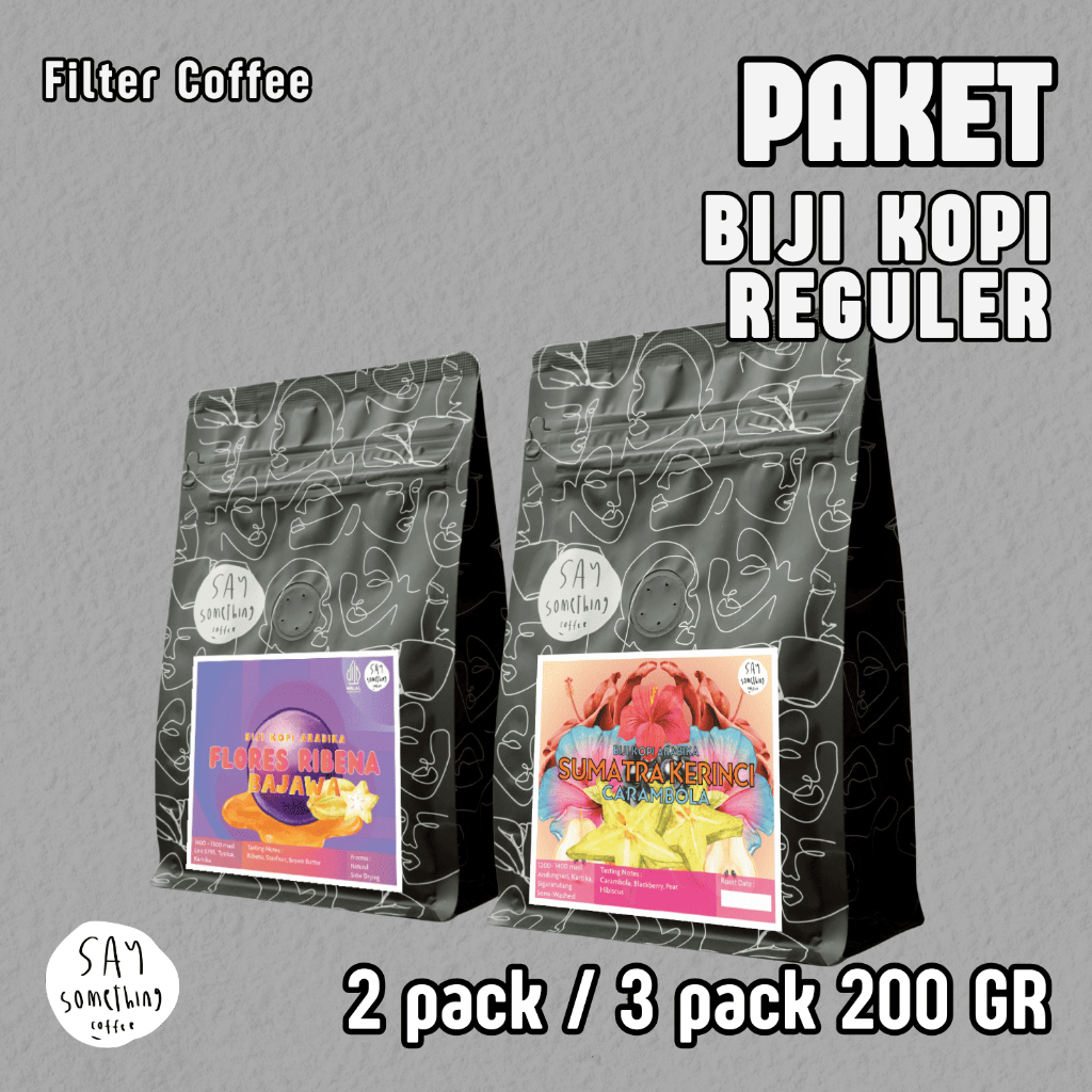

Say Something Coffee Paket Biji Kopi Arabika Reguler 200 Gram - Filter