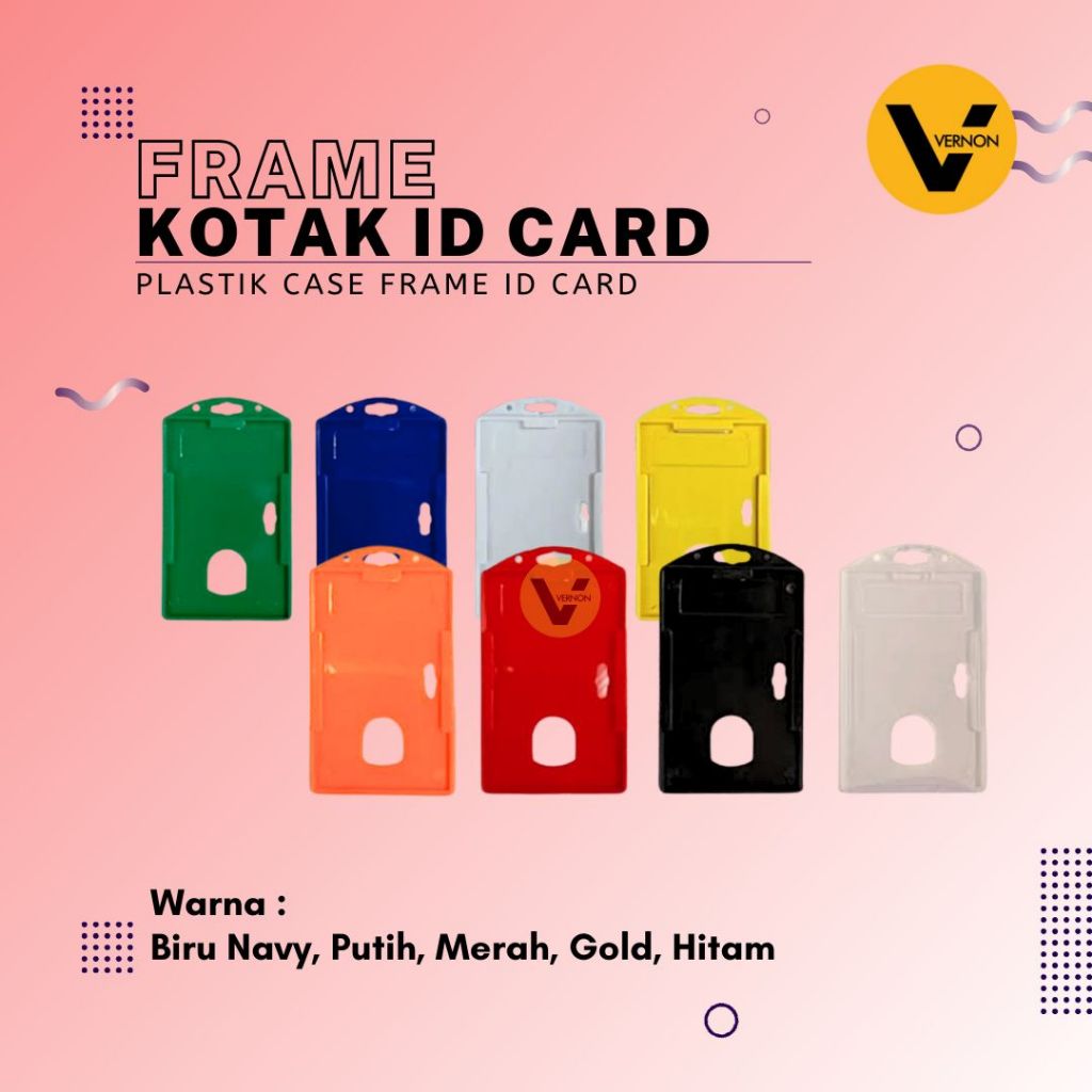 

Casing ID Card Kotak Frame ID Card Frame Tempat Kartu ID Card Ukuran 8,6x5,5 cm
