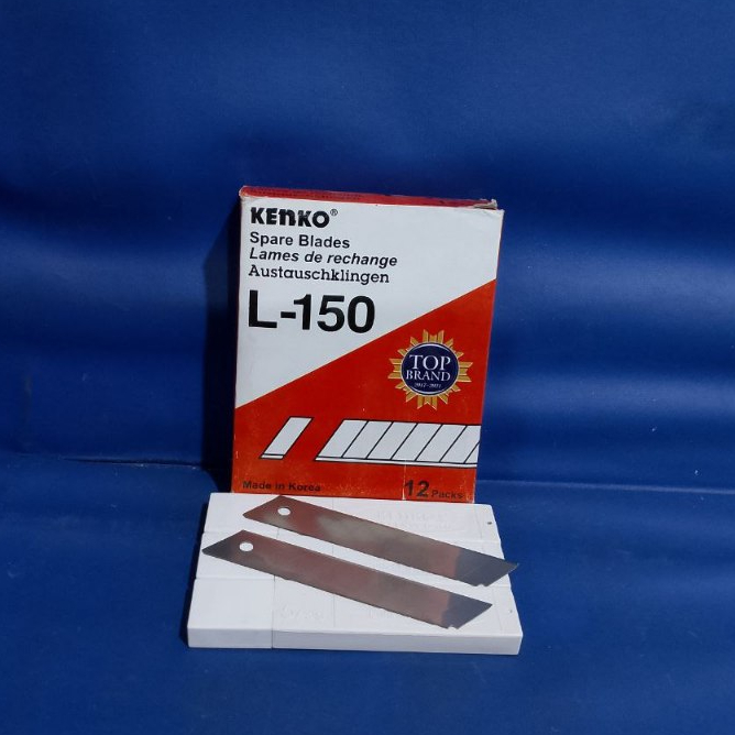 

Isi Cutter KENKO L-150 (Besar) CUTTER BLADE (18 MM) Mata Pisau Kenko ( ISI 5 )