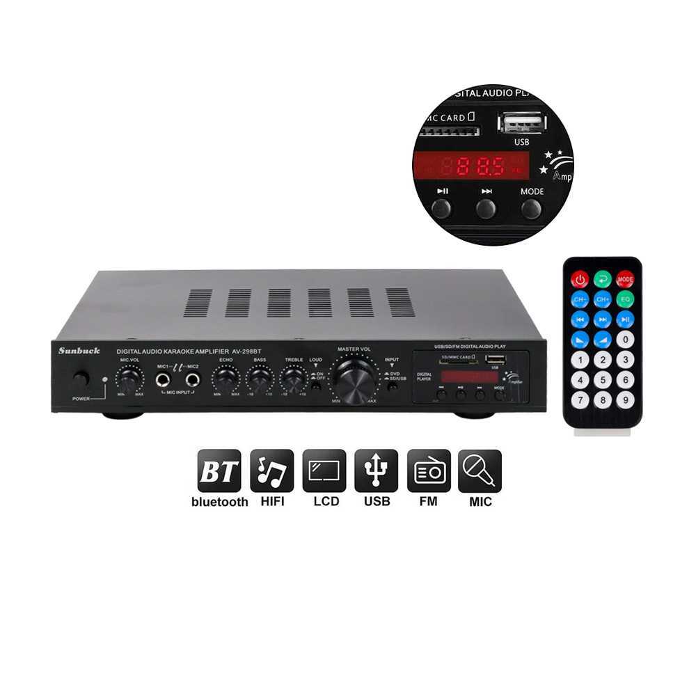 Audio Bluetooth 5.0 Amplifier 5 CH Remote 2000W