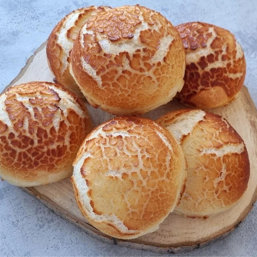 

Dutch Crunch Bread Rolls (Tijgerbroodjes) 5 or 8 rolls
