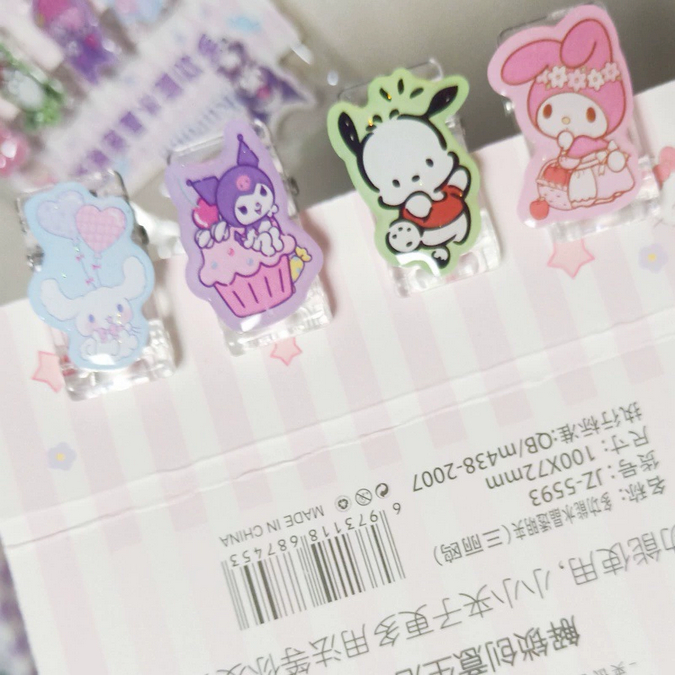 

Penjepit Kertas Kawai 4pcs Paper Clip Jepitan Kertas Penjepit Serbaguna Jepit Baju