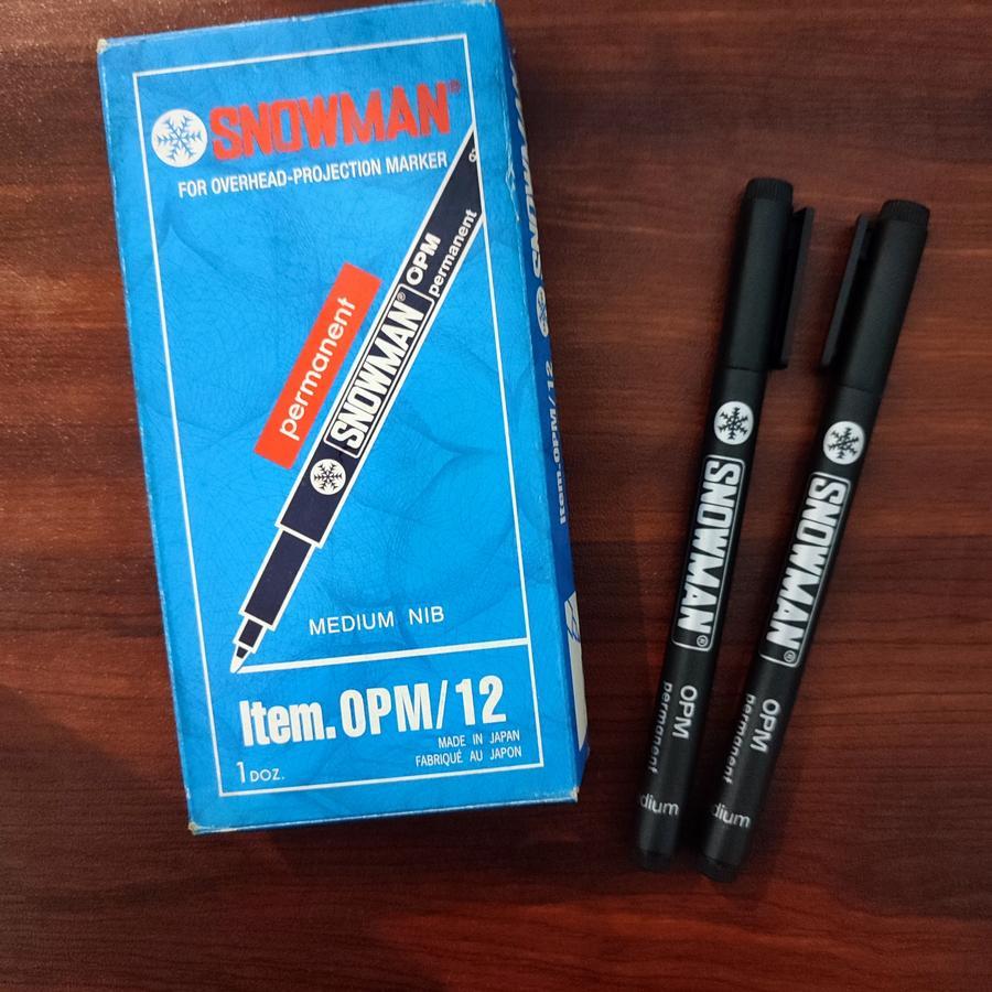 

SPIDOL SNOWMAN PERMANENT OPM / 12, RED, OHP