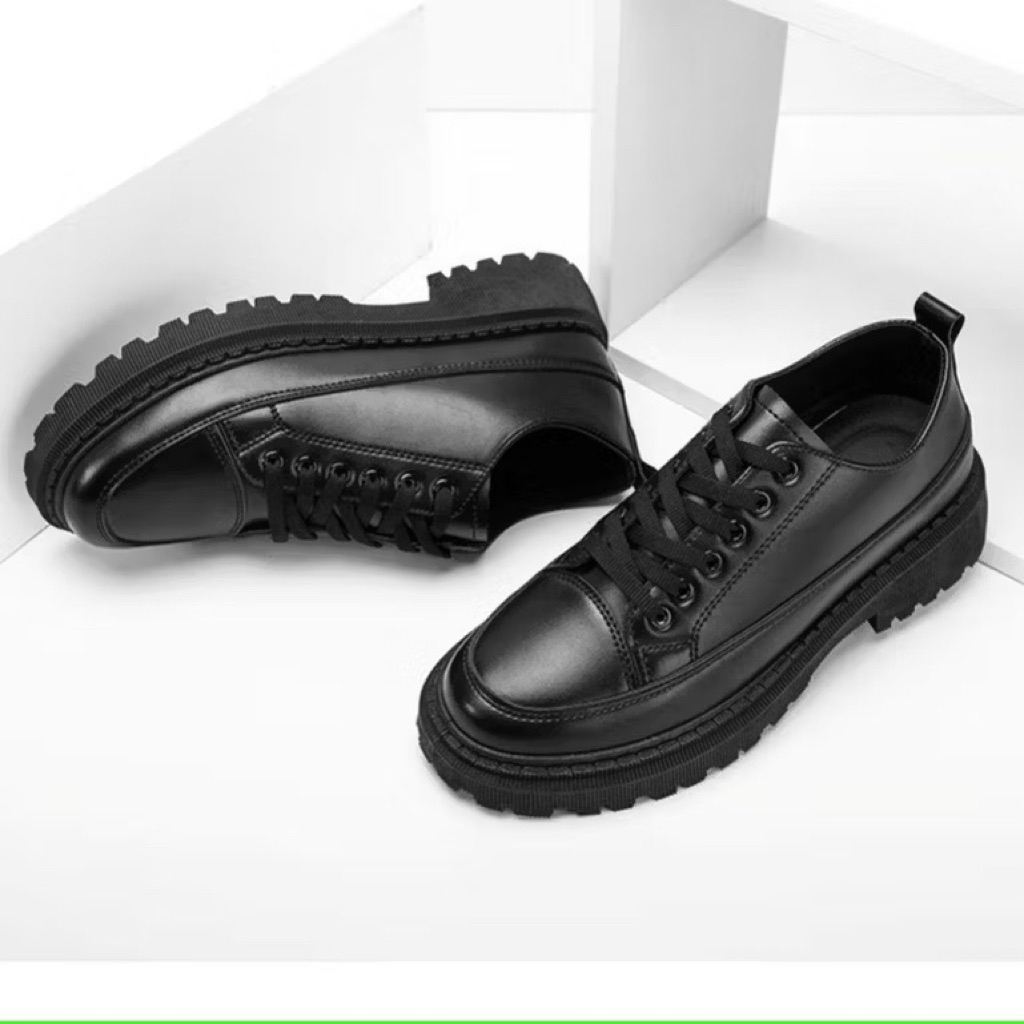 Sepatu kulit pria docmart hitam , Sepatu pria kulit hitam docmart