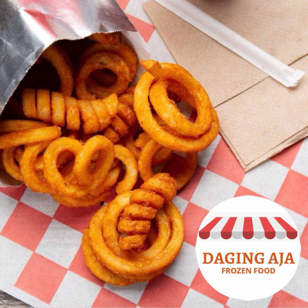 

A&W Spiral French Fries Frozen / Kentang curly AW