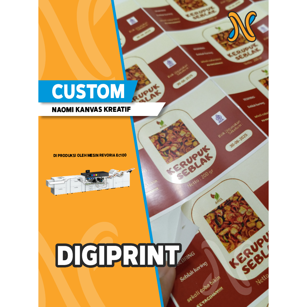 

CETAK CUSTOM STIKER VYNIL A3+ CUTTING KISS CUT TERMURAH