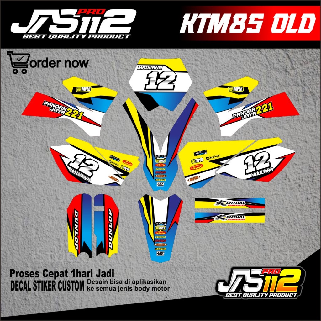 DECAL KTM 85 OLD DECAL STIKER MOTOR KTM 85 OLD DECAL STIKER KTM OLD 85