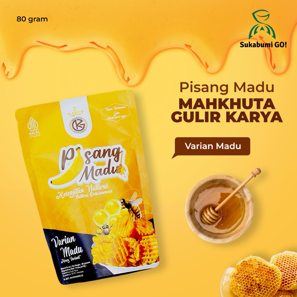 

Pisang Madu (80gr) | Varian Madu/Matcha/Stroberi/Coklat