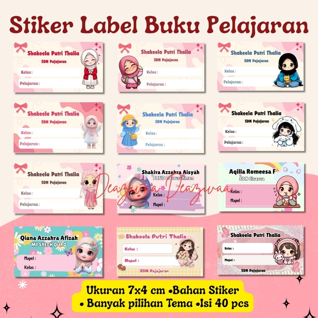 

(part1) STIKER BUKU MATA PELAJARAN CUSTOM NAMA DAN SEKOLAH