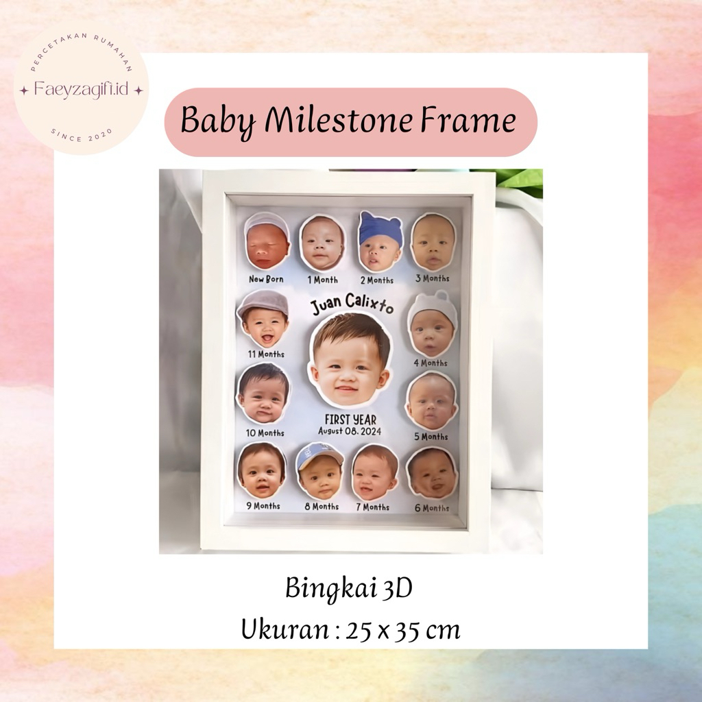 Milestone Frame | KADO ULANG TAHUN | Pop Up Frame | IDE KADO | Kado Foto | Kado Bayi