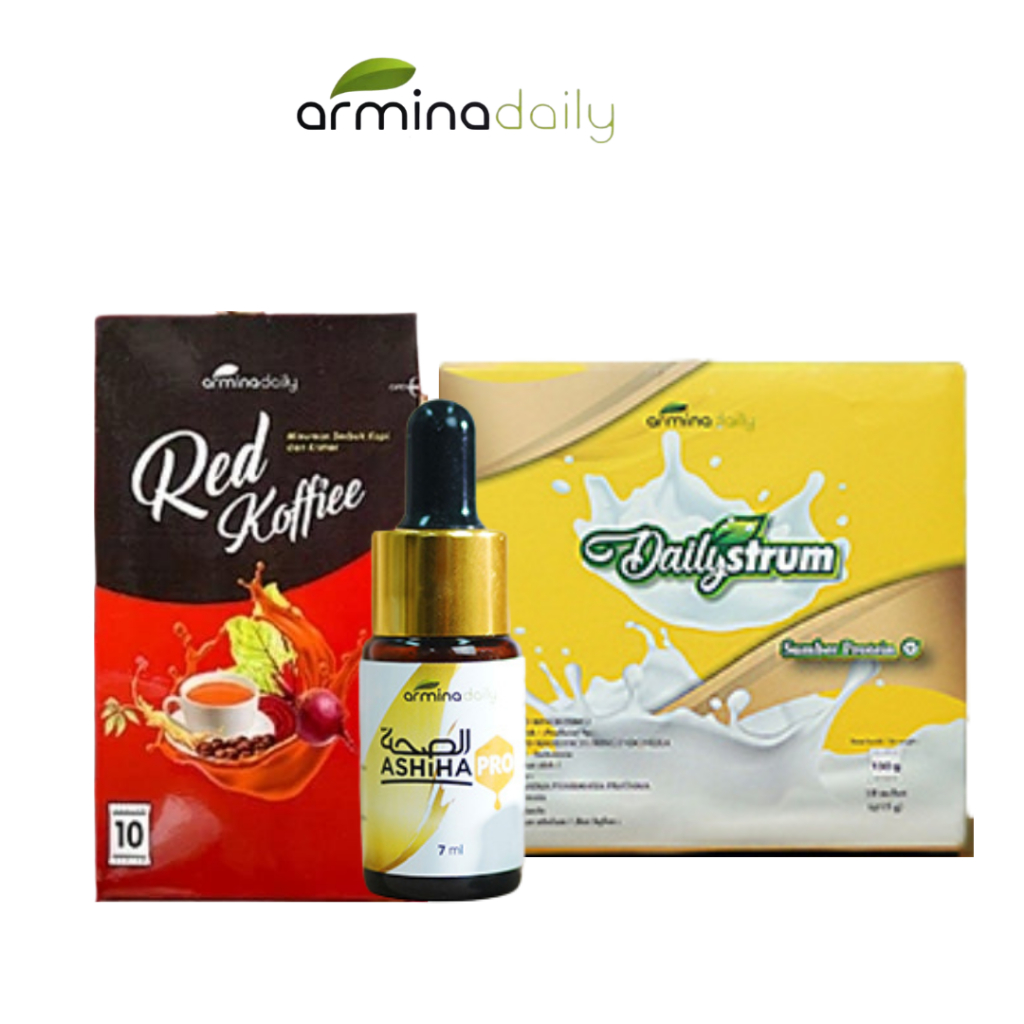 

Susu DailyStrum Atau Susu Kolostrum Armina Daily ashiha propolis red coffe 1 paket hemat