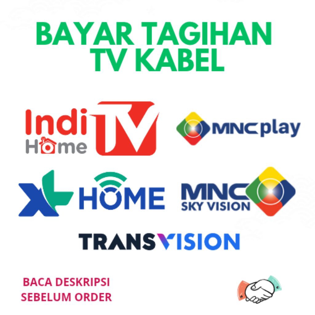 BAYAR TAGIHAN TV KABEL INDIHOME XL HOME DLL