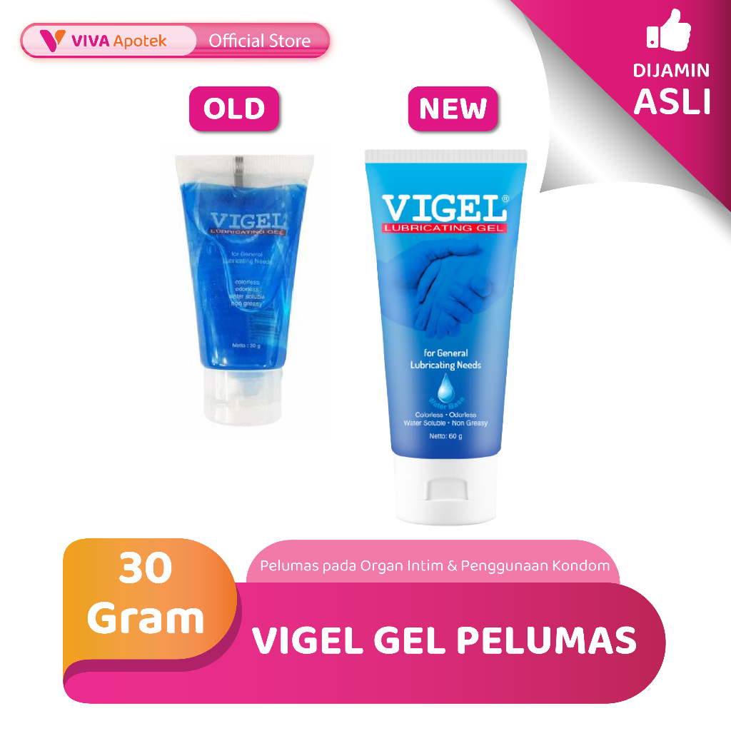 Vigel Gel Pelumas pada Organ Intim & Penggunaan Kondom (30 Gram)