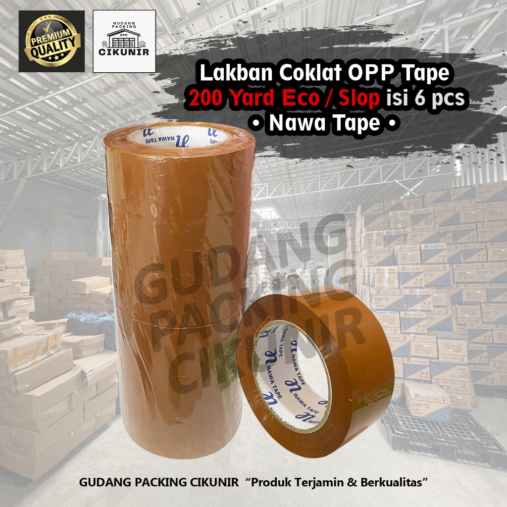 

Lakban Coklat 1 SLOP 45mm x 200 Yard Ekonomis Termurah