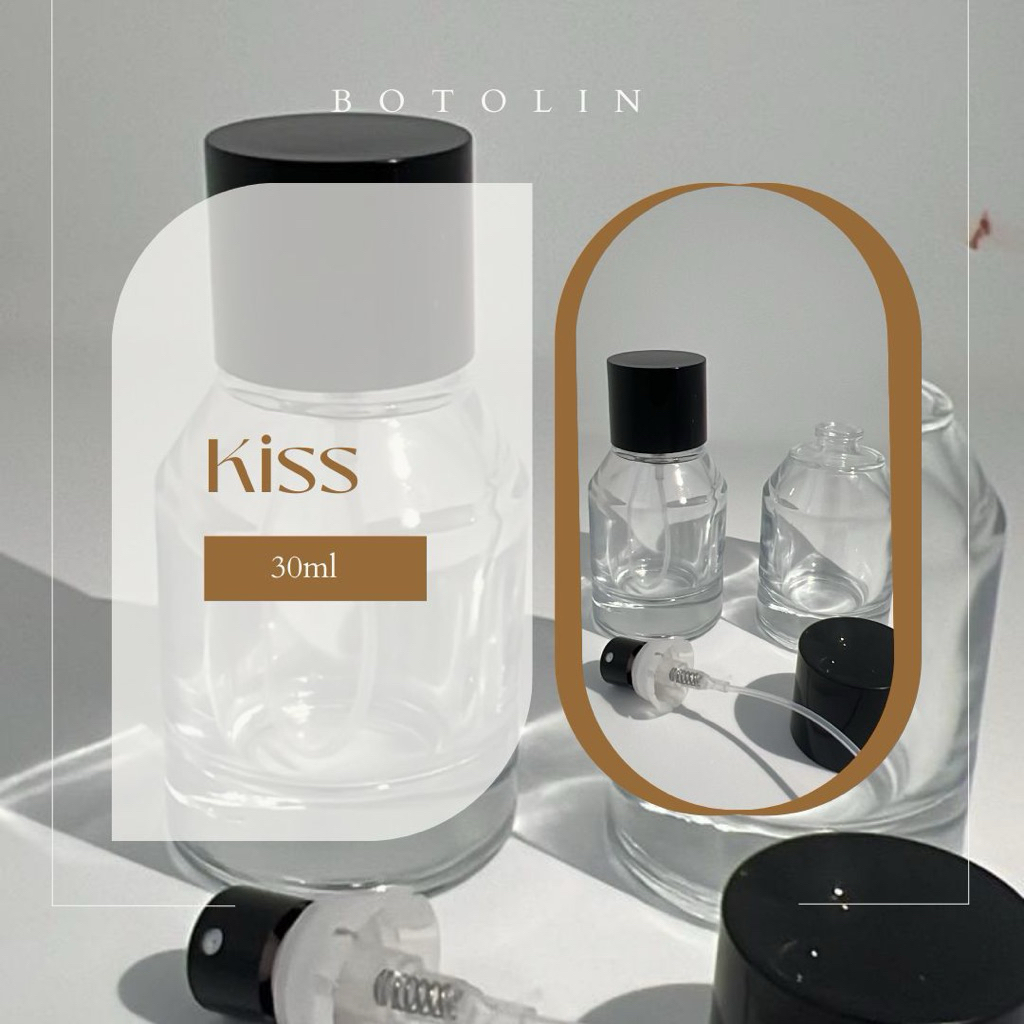 botol kiss 30ml semi press 1 karton isi 100 pcs