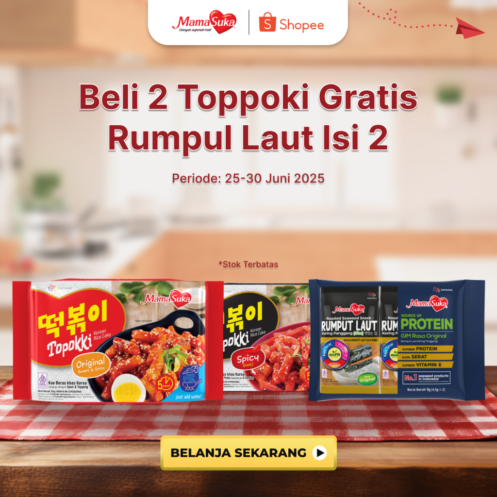 

(Paket Topokki C) Beli 2 Toppoki Gratis Rumpul Laut Isi 2