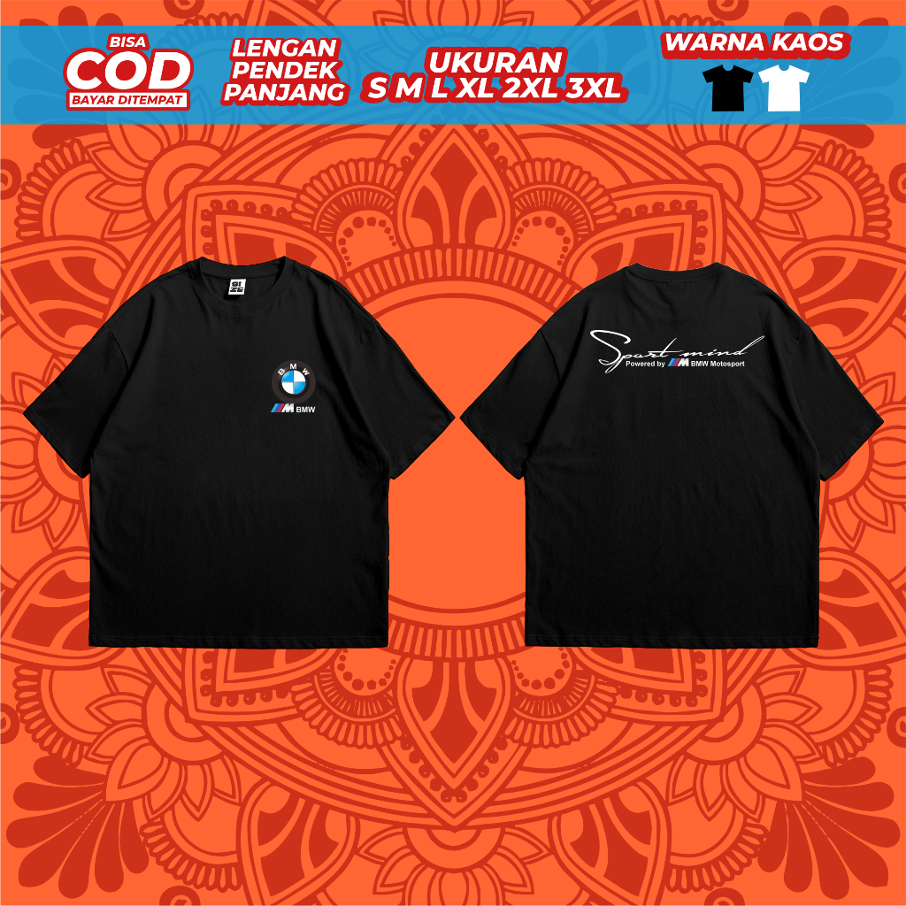 Kaos Pria Bmw MotoSport Baju Distro Murah Tshirt
