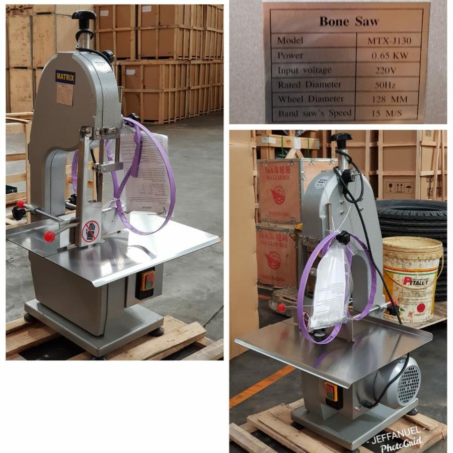 Matrix MTX-J130 Mesin Bonesaw Potong Tulang Ekor Daging / Mesin Potong Tulang, Ikan Beku, Daging Bek