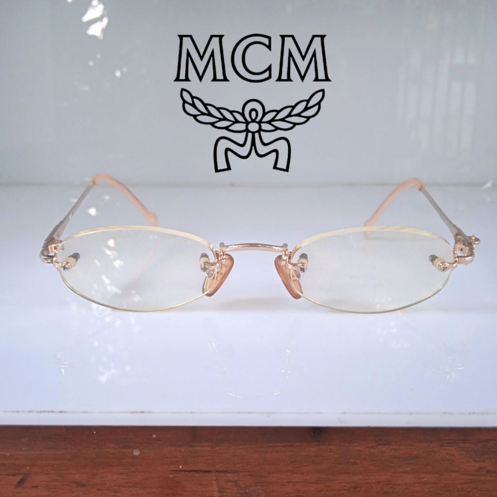 Kacamata second branded original frameless MCM Made in Jepang