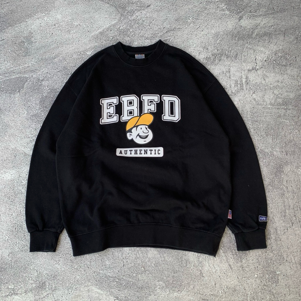 Crewneck Ebbets Field Logo Black