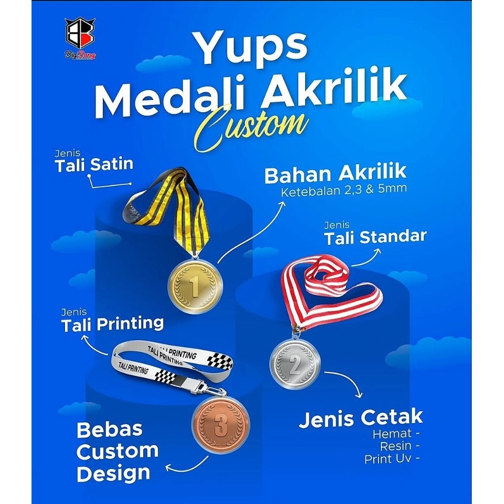

Medali Akrilik Custom